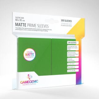 Matte Prime - Sleeves (100 Stück) 66 x 91 mm (Green)