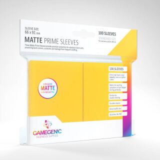 Matte Prime - Sleeves (100 Stück) 66 x 91 mm (Yellow)
