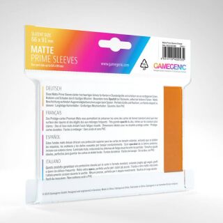 Matte Prime - Sleeves (100 Stück) 66 x 91 mm (Orange)