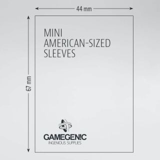 Matte - Board Game Sleeves (50 Stück) 44 x 67 mm (Clear)
