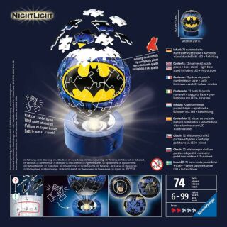 Puzzleball - Nachtlicht - Batman (72 Teile)