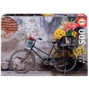 Fahrrad mit Blumen (500 Teile)