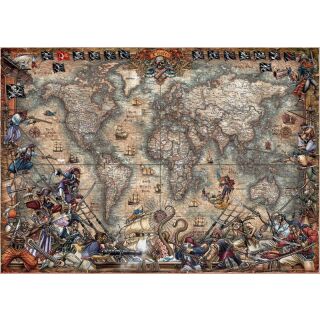 Piraten Weltkarte (2.000 Teile)