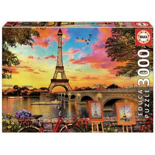 Sonnenuntergang Paris (3.000 Teile)