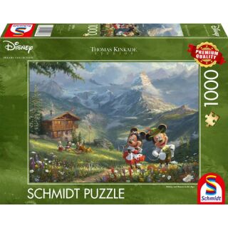 Mickey & Minnie in den Alpen (1.000 Teile)