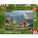 Mickey &amp; Minnie in den Alpen (1.000 Teile)
