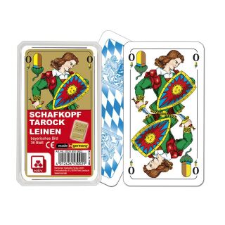 Schafkopf - Premium Leinen (Bayerisches Bild)