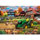 Bauernhof mit Traktor - John Deere 5050E (1.000 Teile)