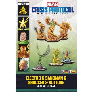 Marvel - Crisis Protocol - Electro, Sandman, Shocker...