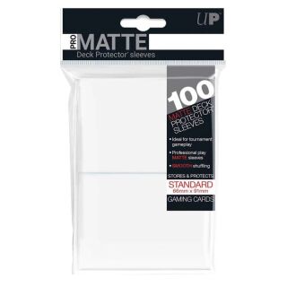 Matte - Pro Deck Protector Sleeves (100 Stück) 66 x 91 mm (White)