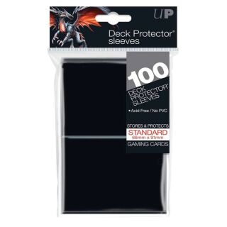 Gloss - Pro Deck Protector Sleeves (100 Stück) 66 x 91 mm (Black)