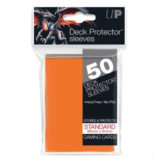 Gloss - Pro Deck Protector Sleeves (50 Stück) 66 x 91 mm (Orange)
