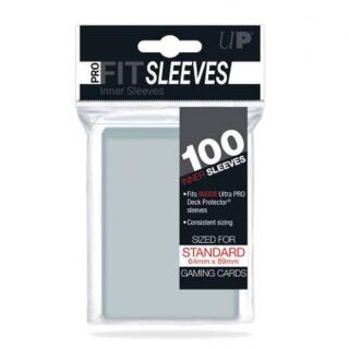 Pro Fit Sleeves - Inner Sleeves (100 Sleeves) 64 x 89 mm (Clear)