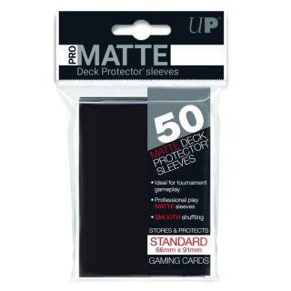 Standard Sleeves - PRO-Matte - Non Glare - 50 Sleeves (66 x 91 mm) (schwarz)