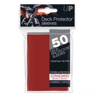 Gloss - Pro Deck Protector Sleeves (50 Stück) 66 x 91 mm (Red)